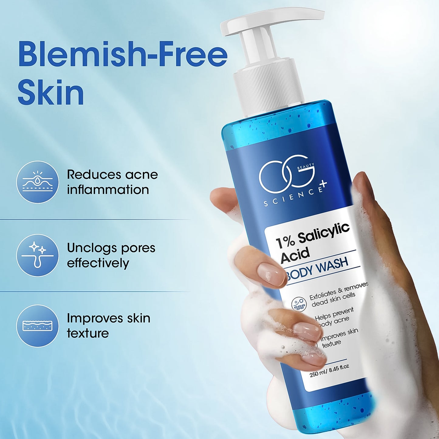 Og Beauty Science  1 Salicylic Acid Body Wash (250ml  1 Pc)